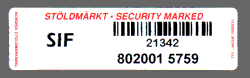 inventarieetikett