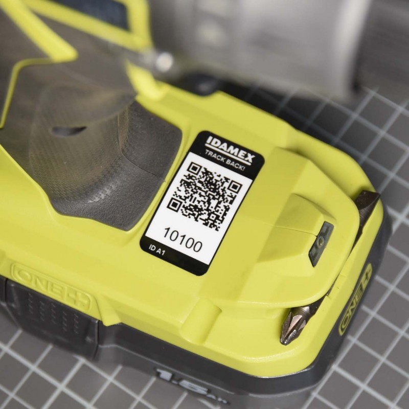 Märkning av verktyg med Track Back! Idamex