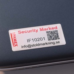 Stöldmärkning QR till datorer, IT och teknik.