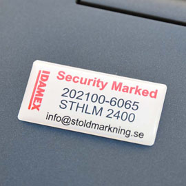 Nordisk Stöldmärkning - Idamex