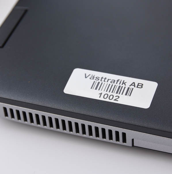 Implementera inventarieetiketter