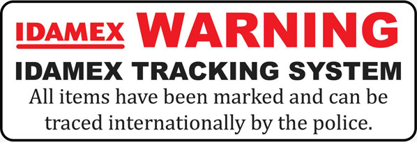 Varningsskylt Nordisk Stöldmärkning